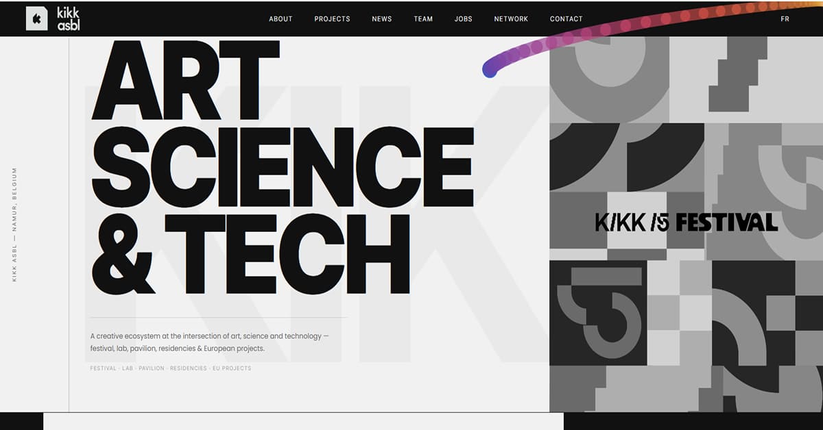 Kikk Asbl - Training Website Kikk Festival