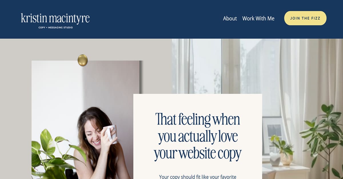 Kristin Macintyre- Copywriter Website