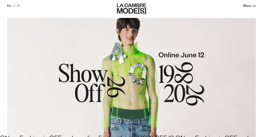 La Cambre Modes - Model Website Example La Cambre Modes - Model Website Example