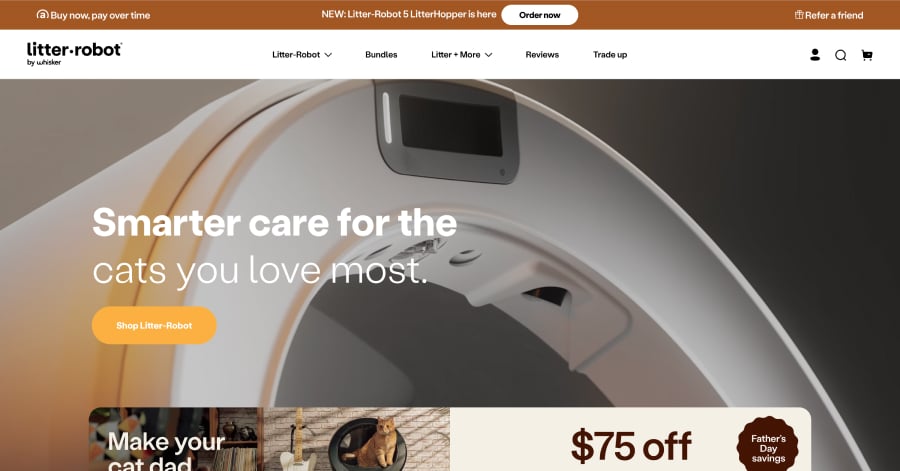 Litter Robot - Modern Website Example Best Modern Websites_Litter Robot