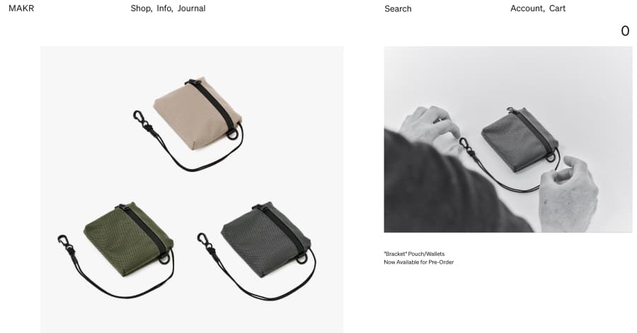 Makr - Luxury Website Example