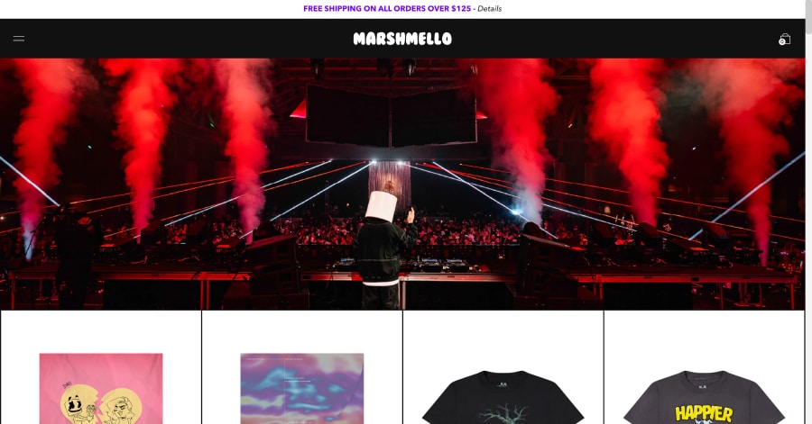 Marshmello - DJ Website Example Best DJ Websites of 2024_Todd Terry
