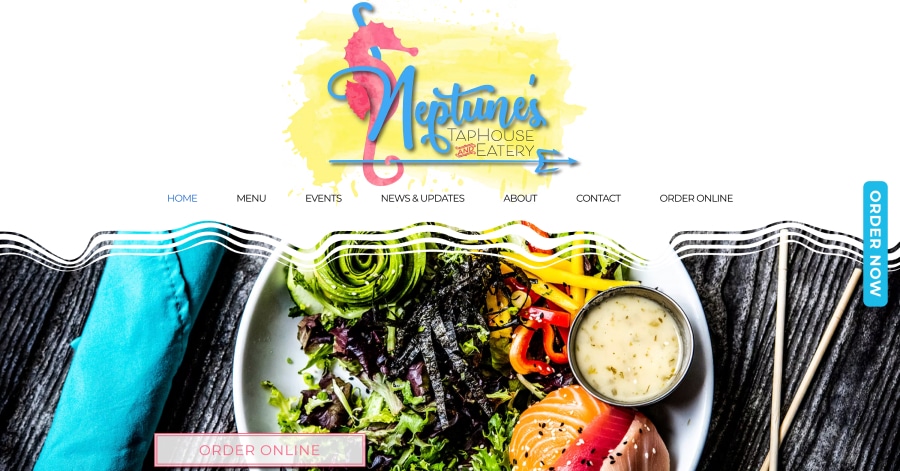Neptune's - Fast Food Website Example In-N-Out - Fast Food Website Examples