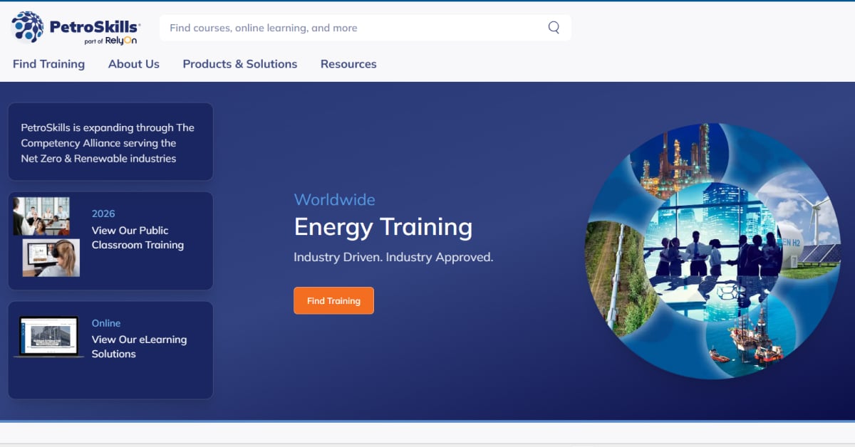 Petro Skills - Training Website