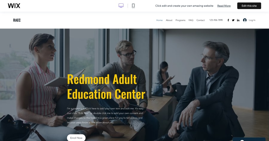 Brockway Community College - Academic Website Template Examples