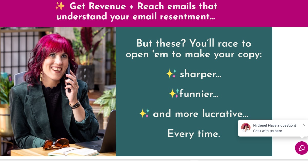 Revenue and Reach - Copywriter Website gio marcus - copywriting website example