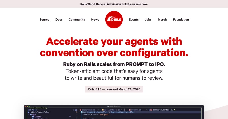 Ruby on Rails - HTML Website Example