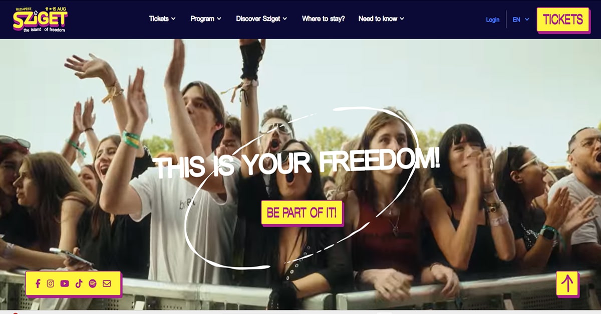 Sziget - Training Website Sziget