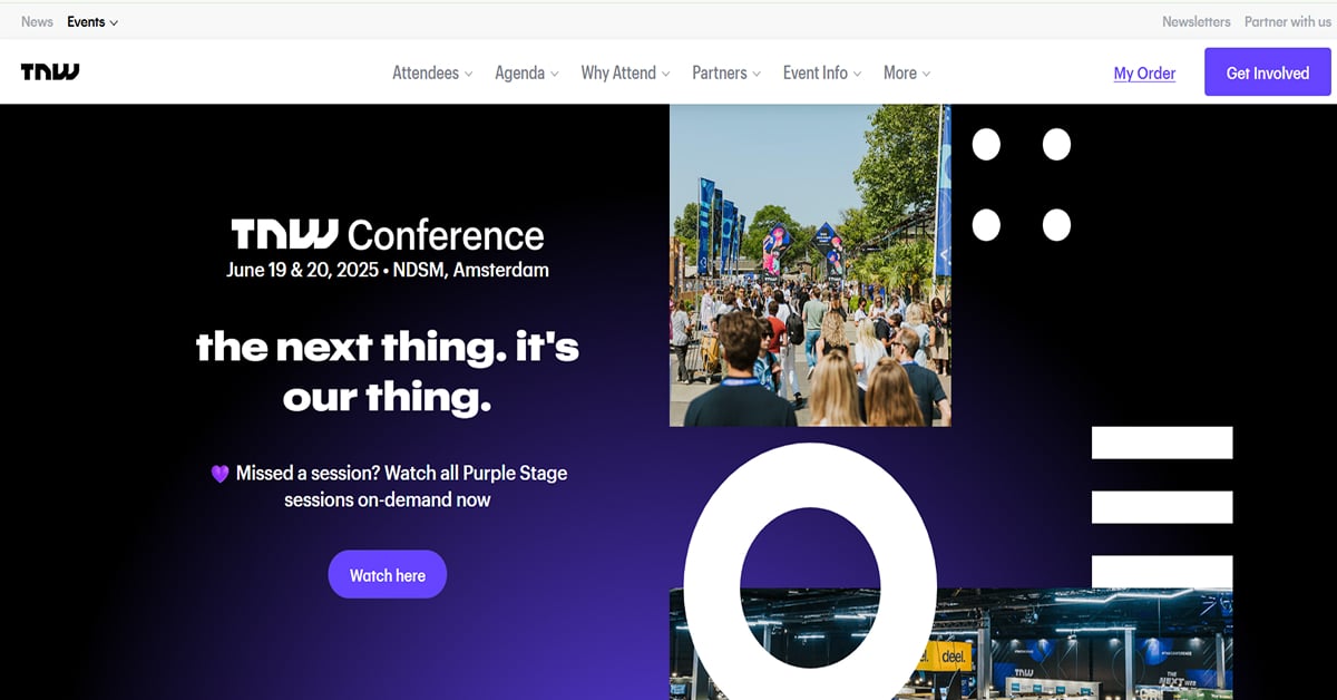 TNW - Event Website Design The Next Web Conference