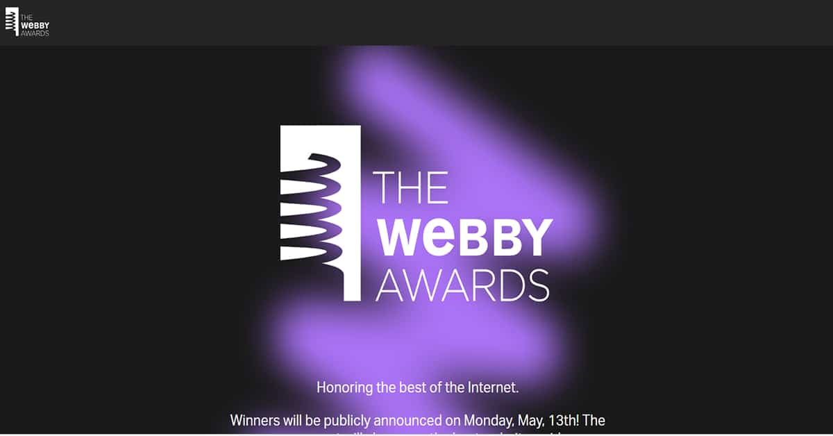 The Webby Awards - Event Website Design Annual Webby Awards