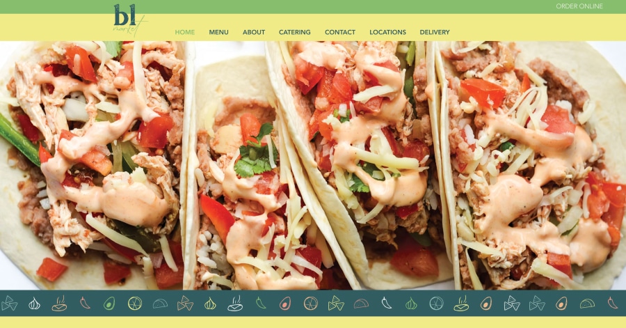 bl market - Fast Food Website Example KFC - Fast Food Website Examples