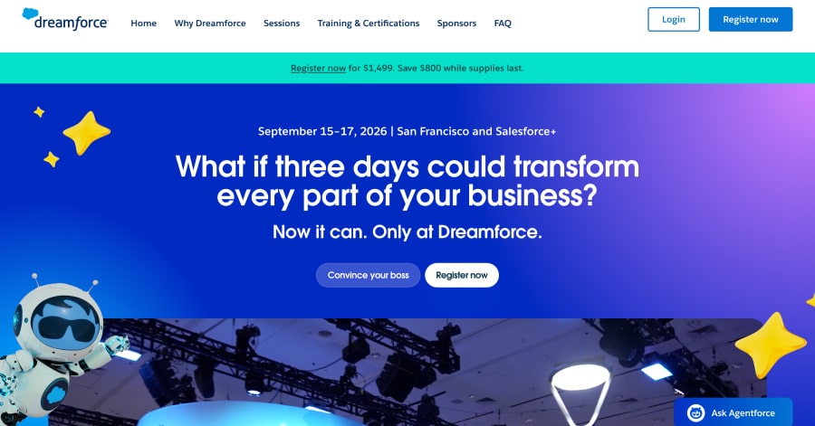 dreamforce - Microsite Website Example Dreamforce - Microsite Website Examples