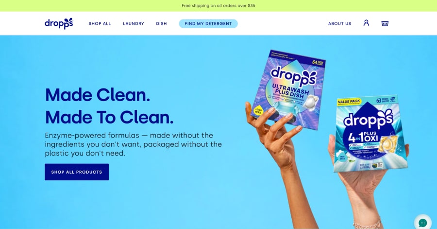 dropps - Modern Website Example Best Modern Websites_Dropps