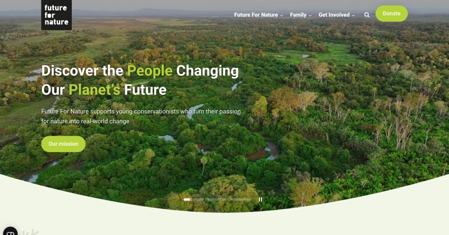 future for nature - Nature Conservation Website Example