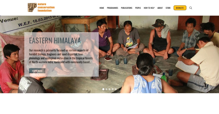 Nature Conservation Foundation - Nature Conservation Website Example