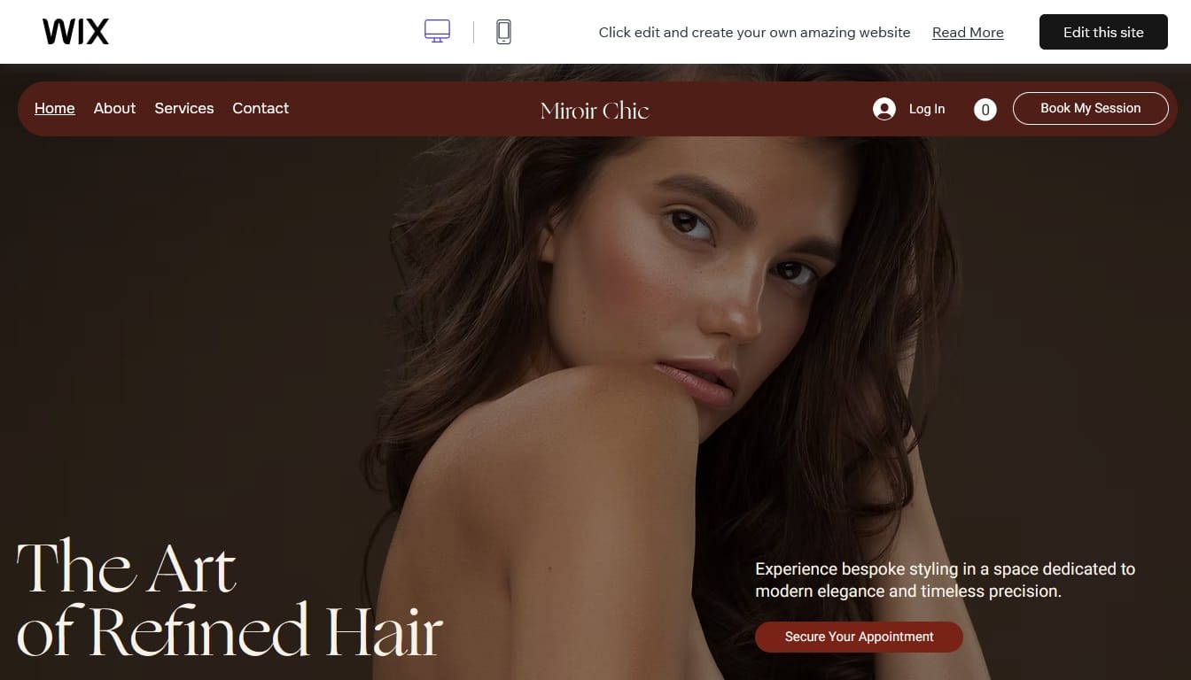 Best Beauty Templates_Miroir Chic Best Beauty Templates_Miroir Chic