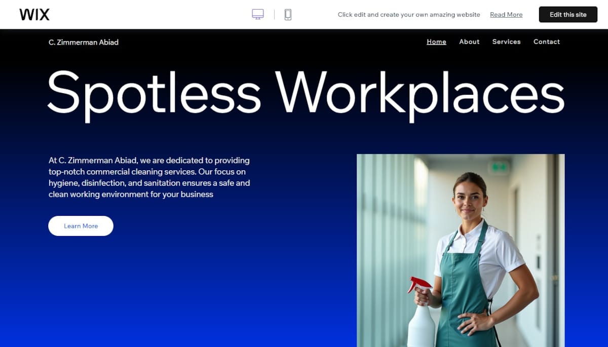 Best Cleaning Company Templates_C Zimmerman Abiad Best Cleaning Company Templates_B Harrison