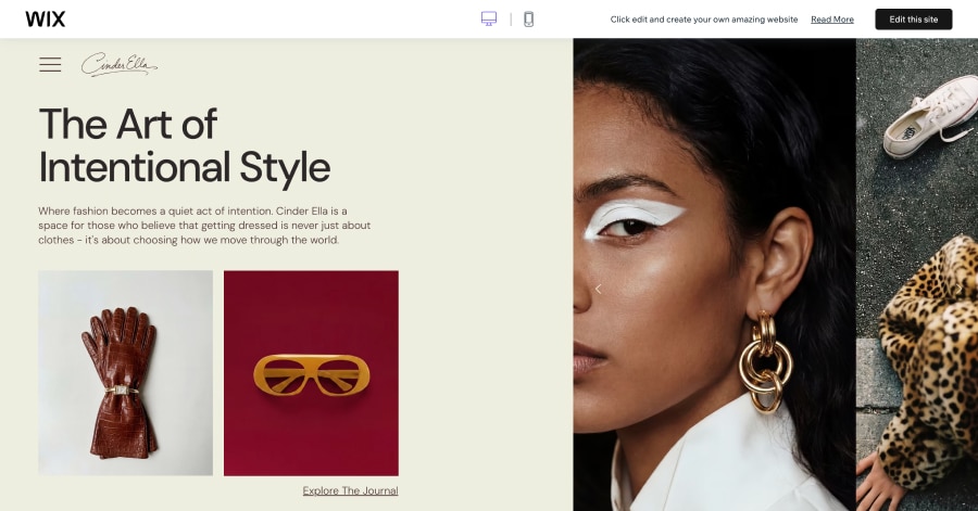 CinderElla - Influencer Website Template Pieces - Influencer Website Templates