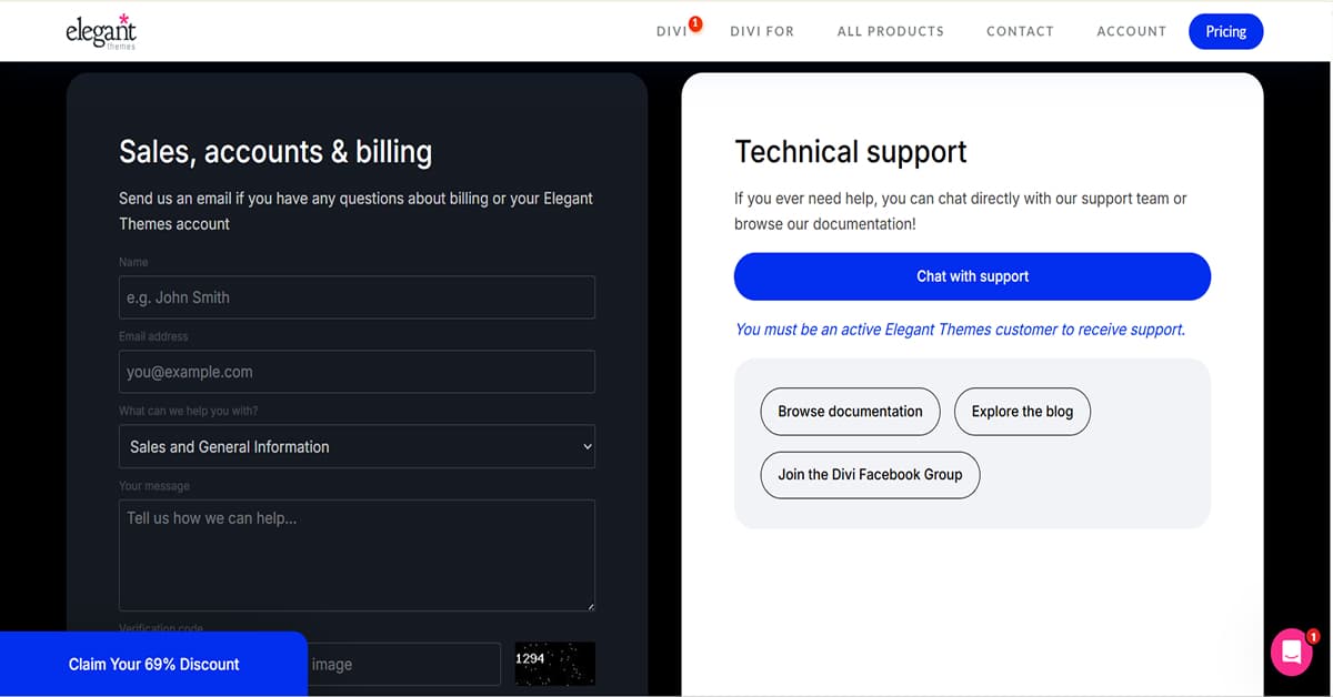 Divi Support 2026