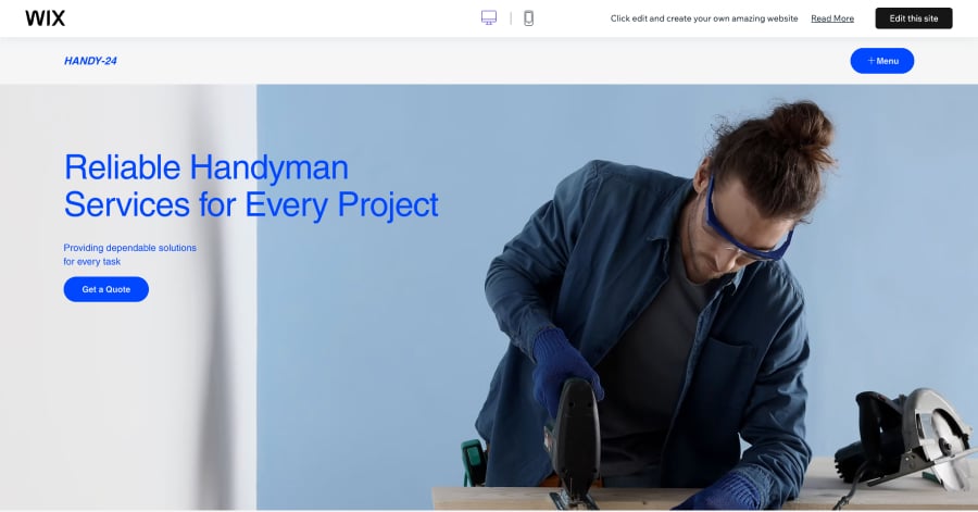 Handy 24 - Handyman Website Template Fox Template