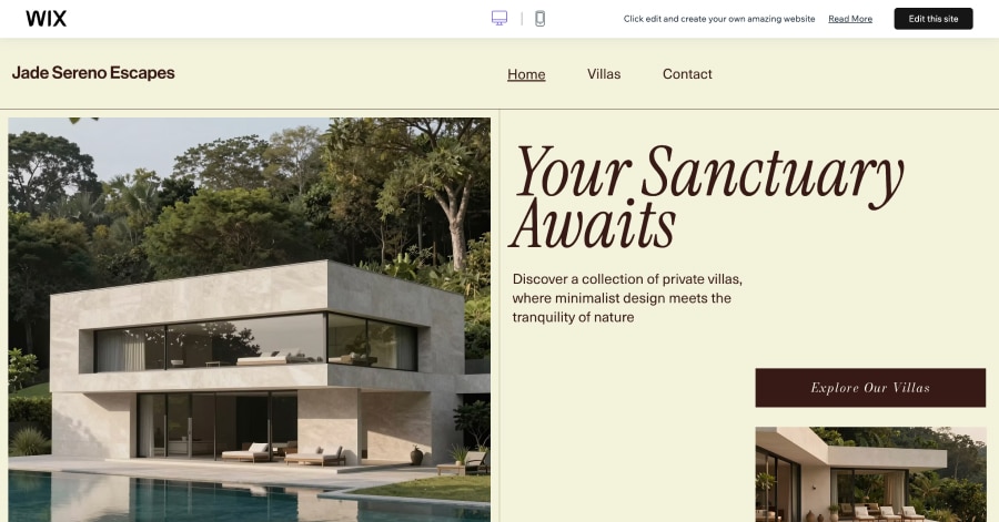 Jade Sereno Escapes - Hotel Website Template Thunder Template