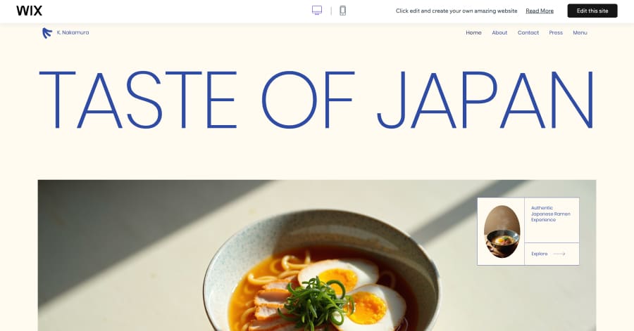 K. Nakamura - Japanese Website Template Zia - Japanese Website Templates