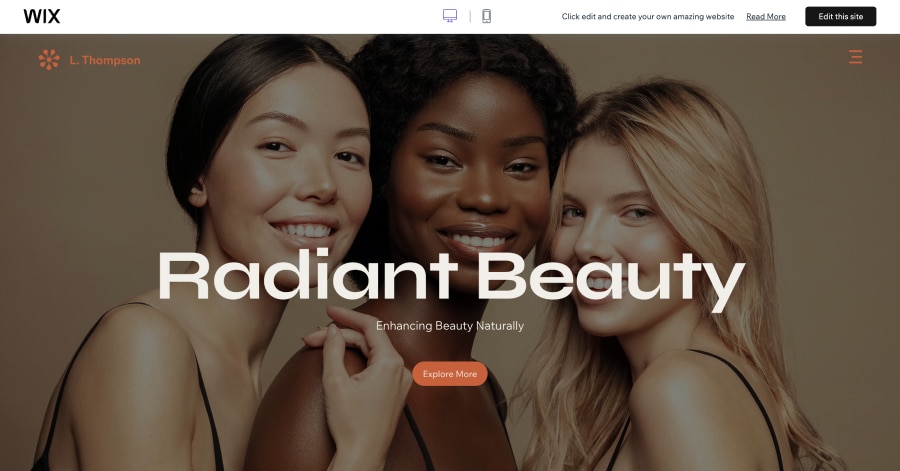 L. Thompson - Makeup Artist Website Template Beauty & Co - Makeup Artist Website Templates