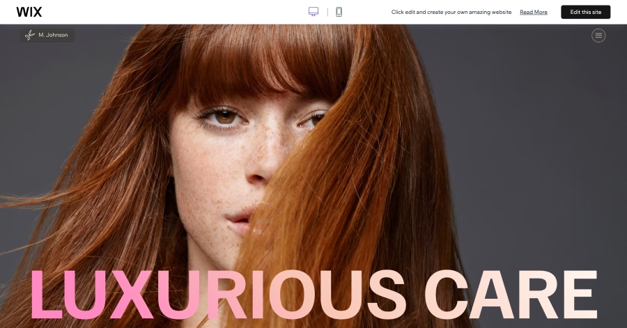 Shear & Style - Makeup Artist Website Templates