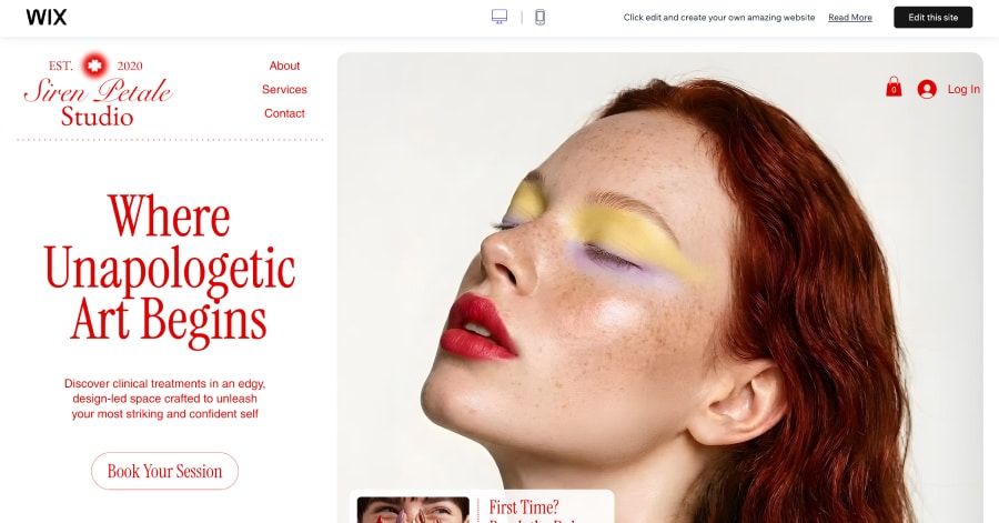 Siren Petale Studio - Makeup Artist Website Template Beauty & Co - Makeup Artist Website Templates