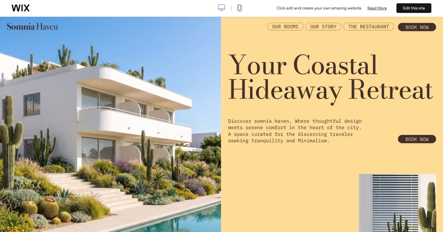 Somnia Haven - Hotel Website Template Thunder Template