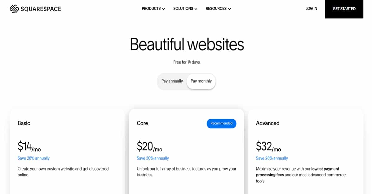 Squarespace Pricing 2026 Squarespace Pricing 2026