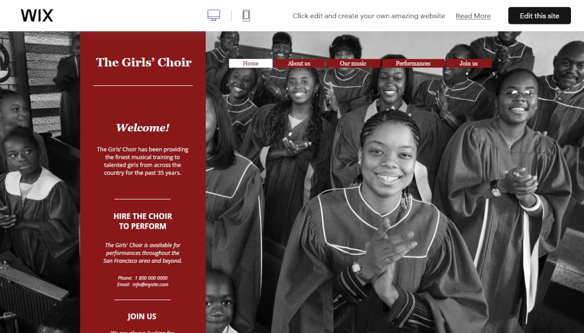 Best Church Templates_The Girls Choir Best Church Templates_The Girls Choir