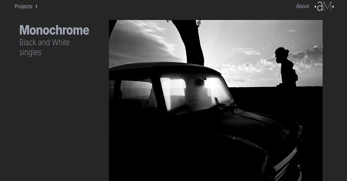 Andrii Mur - Photography Website Mathijs Hanenkamp - Photography Website Examples