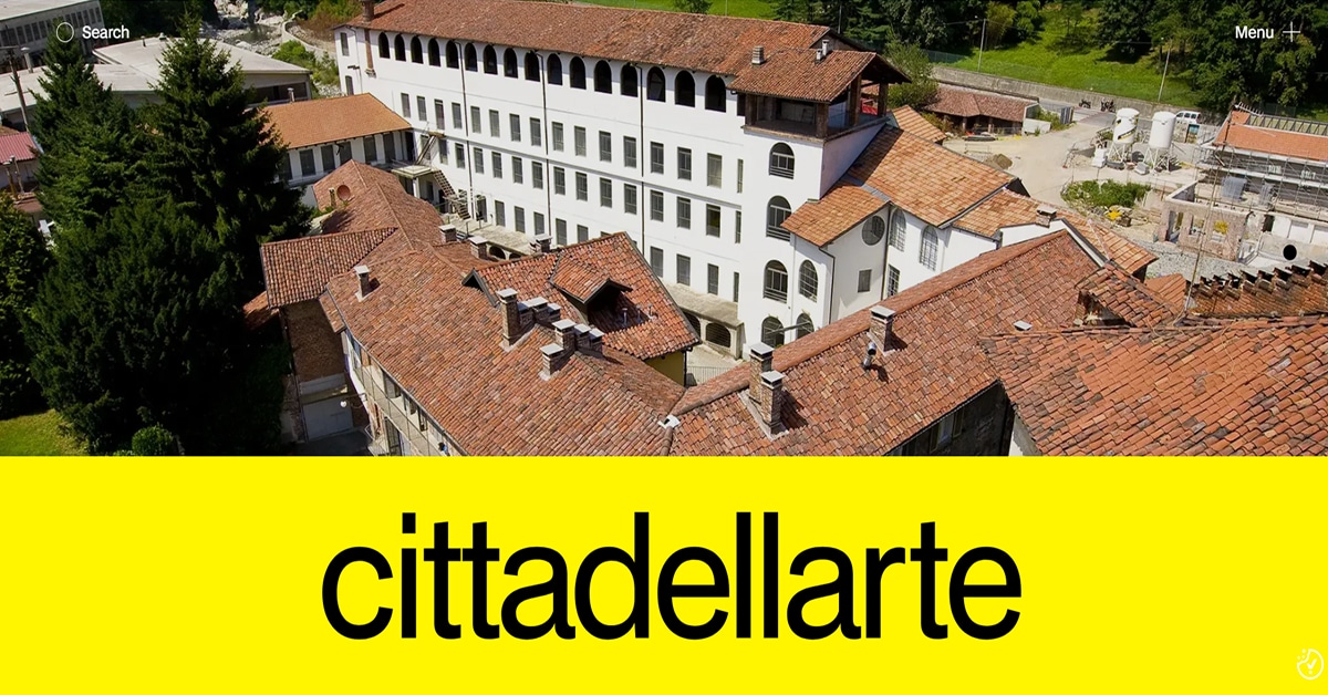 Cittadellarte - Culture Website creative boom - culture website examples