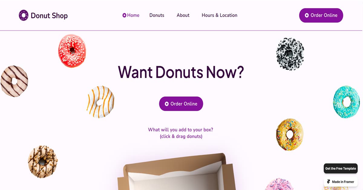 Donut Shop - Small Business Website Design Soulkandy