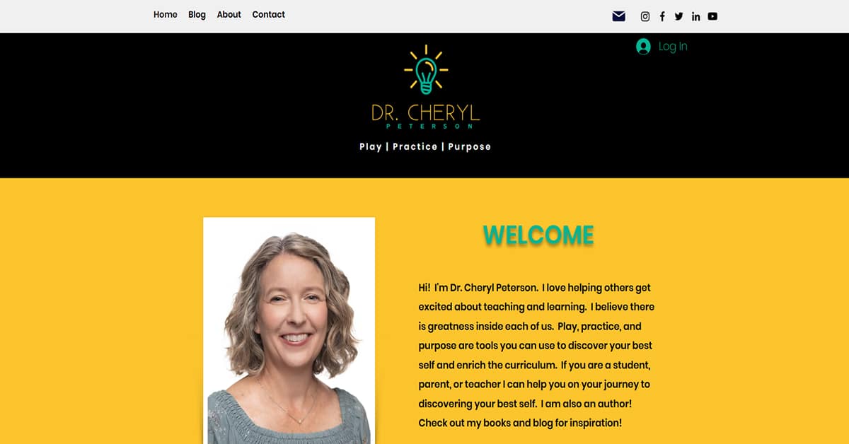 Dr. Cheryl - Teacher Website