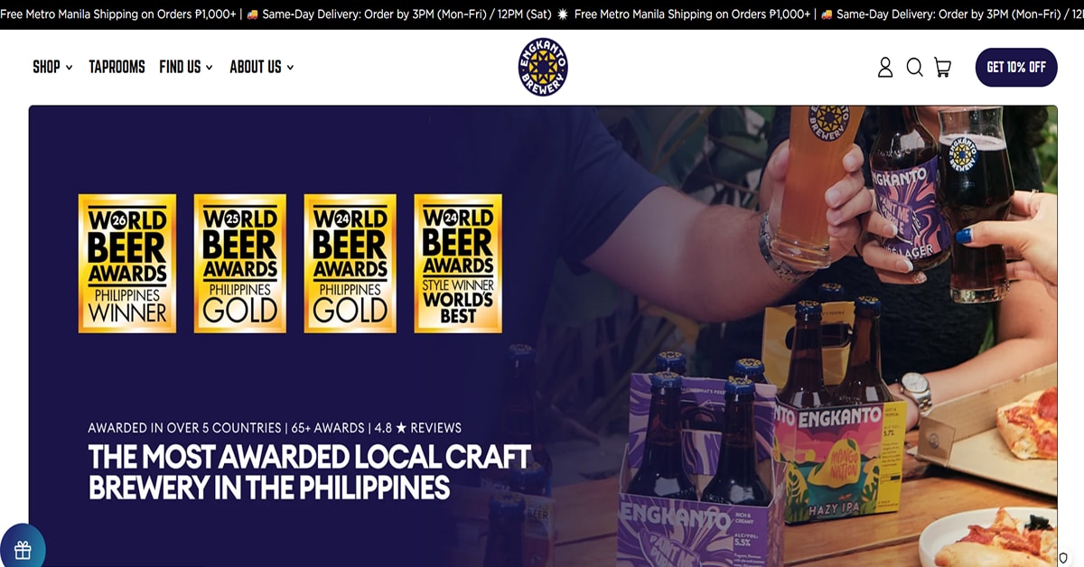 Engkanto Brewery - Brewery Website Abnormal - Microbrewery Website Examples