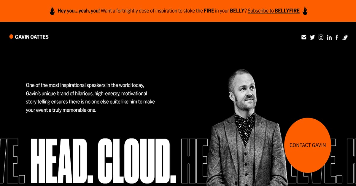 Gavin Oattes - Public Speaker Website