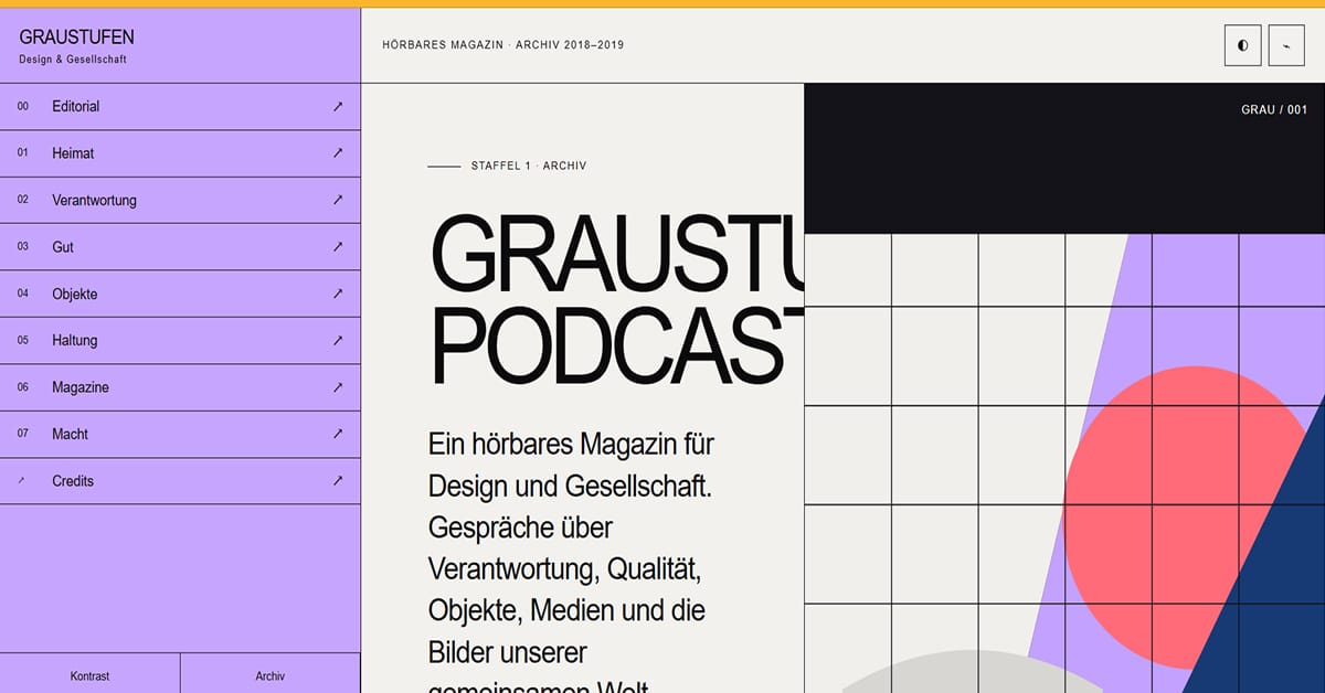 Graustufen - Purple Web Design