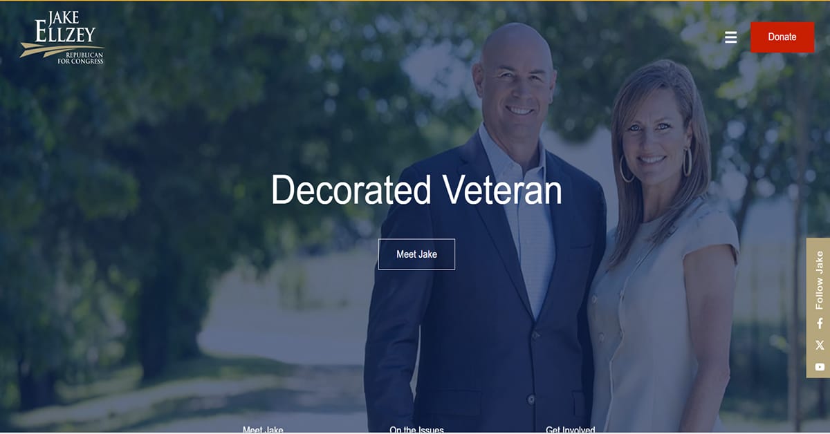 Jake Ellzey - Politician Website Design