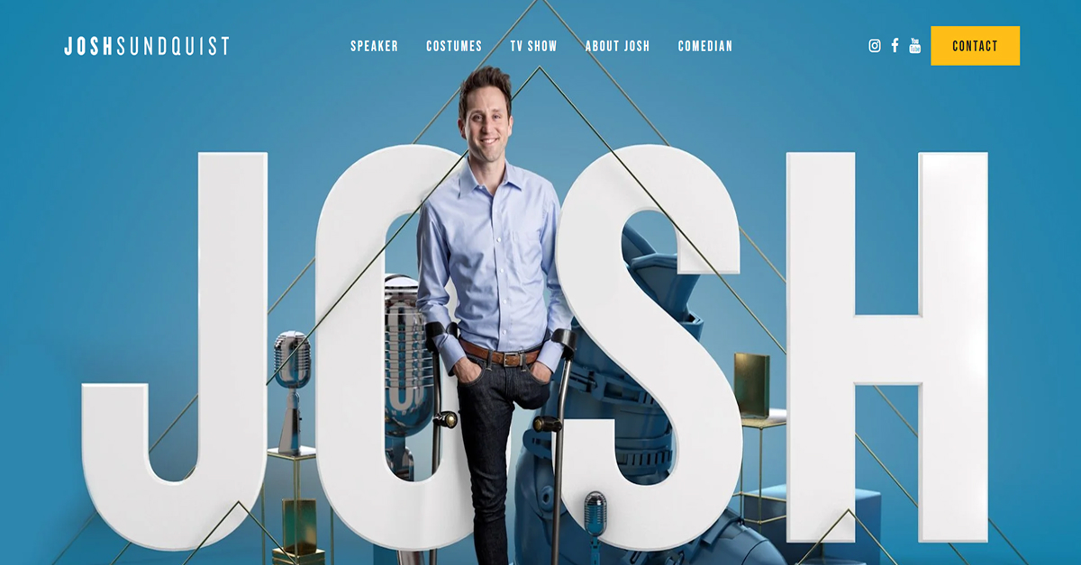 Josh Sundquist - Public Speaker Website Best Public Speaker Websites_Josh Valman