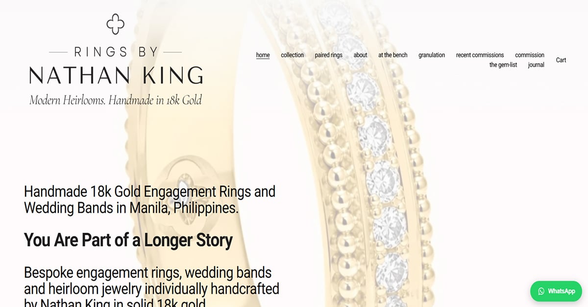 Nathan King - Jewelry Website The Alkemistry London - Jewelry Website Example