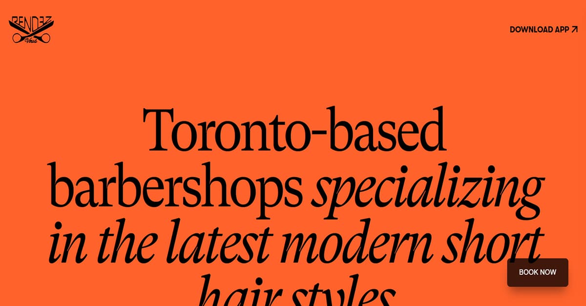 Rendezvous Barbers - Barber Website natural barber - barber website example