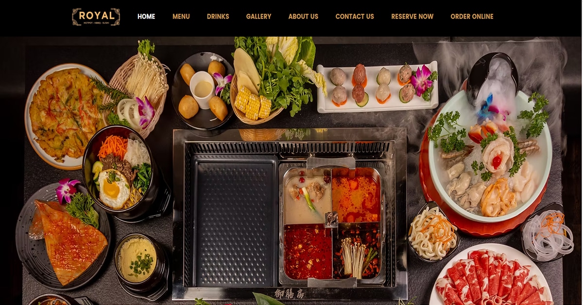Royal - Wix Restaurant Website Tobias Becs – Wix Website Example