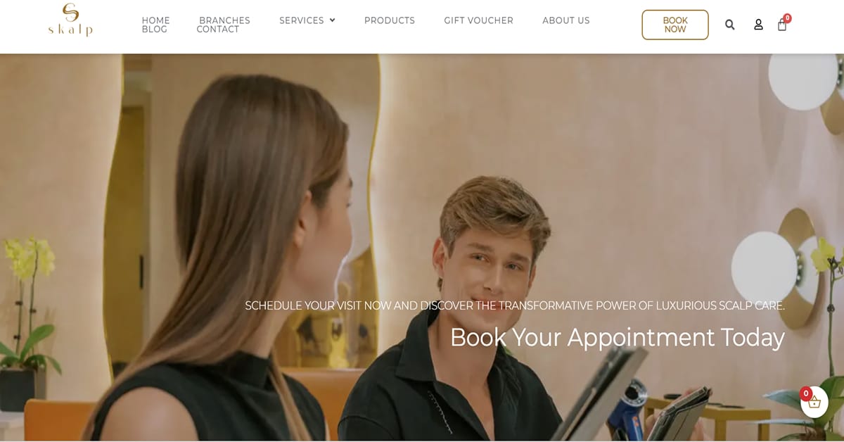 Skalp Head Spa - Spa Website