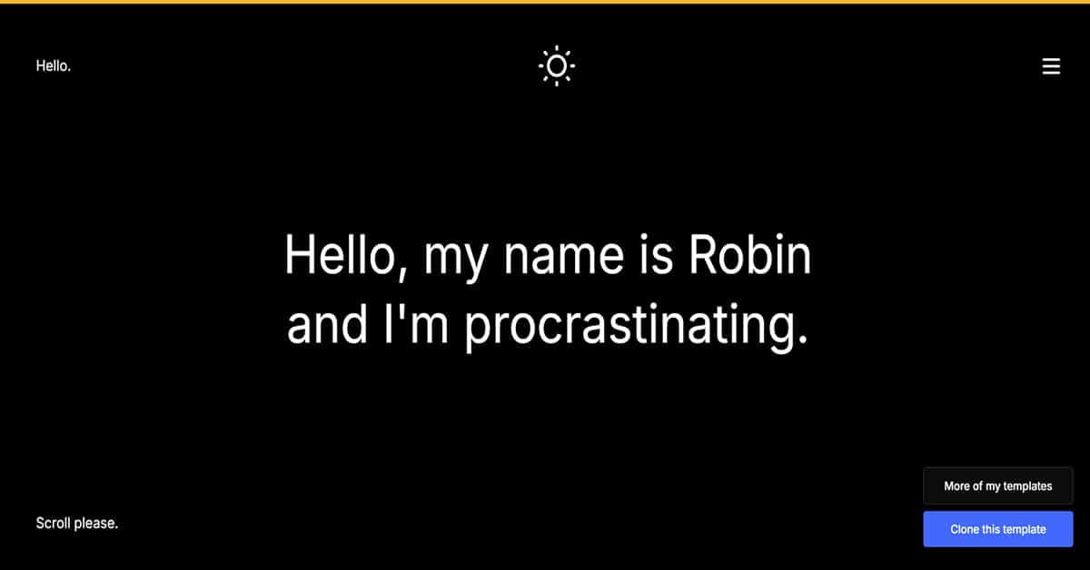 Sleepy Interactions - Dark Website Calvin Pausania Wix Website Example