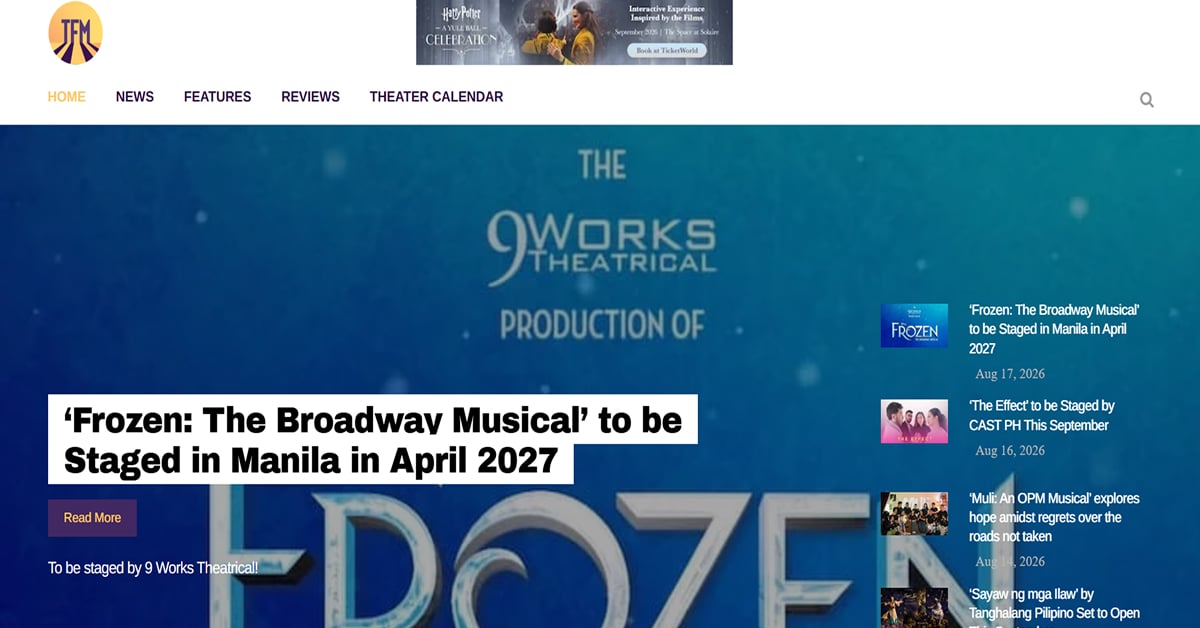 Theater Fans Manila - Theater Website baldwin wallace university - theatre website example
