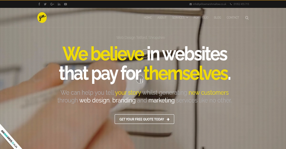 Yellow Marshmallow - Webflow Website Butter - Yellow Website Examples