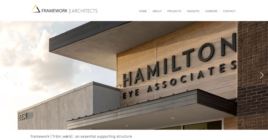 Framework Architects - Architecture Website Examples Framework Architects - Architecture Website Examples