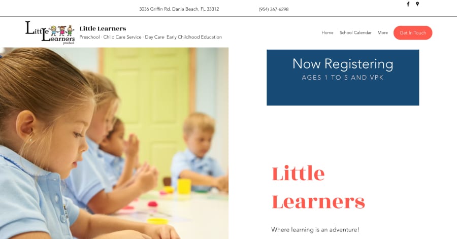 Little Learners - Childcare Website Examples Little Learners - Childcare Website Examples